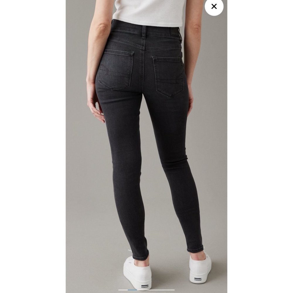 American Eagle Curvy Highest Rise Faded Black Jegging